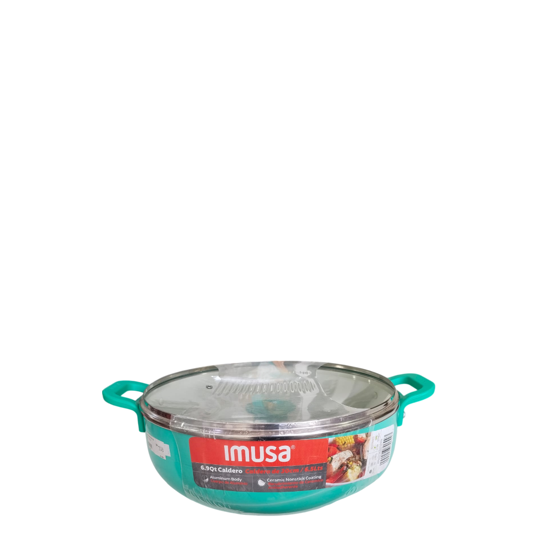 Imusa Ceramic Non Stick Pan - 6.5 Lts