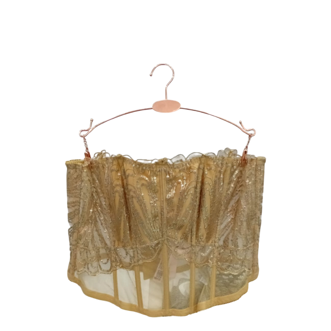 Victoria Secret Corset Bra Gold with Sequins size XL