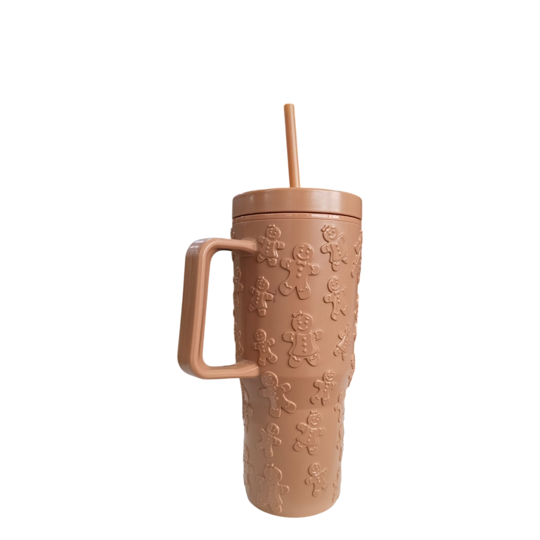 Gingerbread Brown Tumbler -CK12