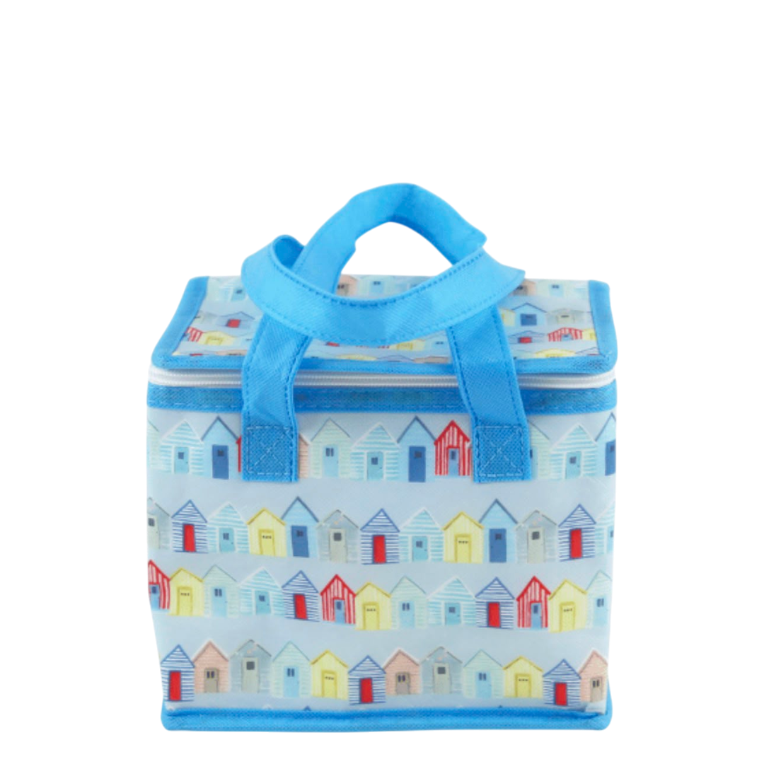 Beach huts insulated lunch bags