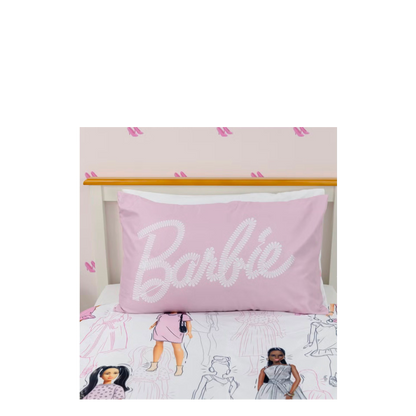 Barbie- single duvet set reversible design