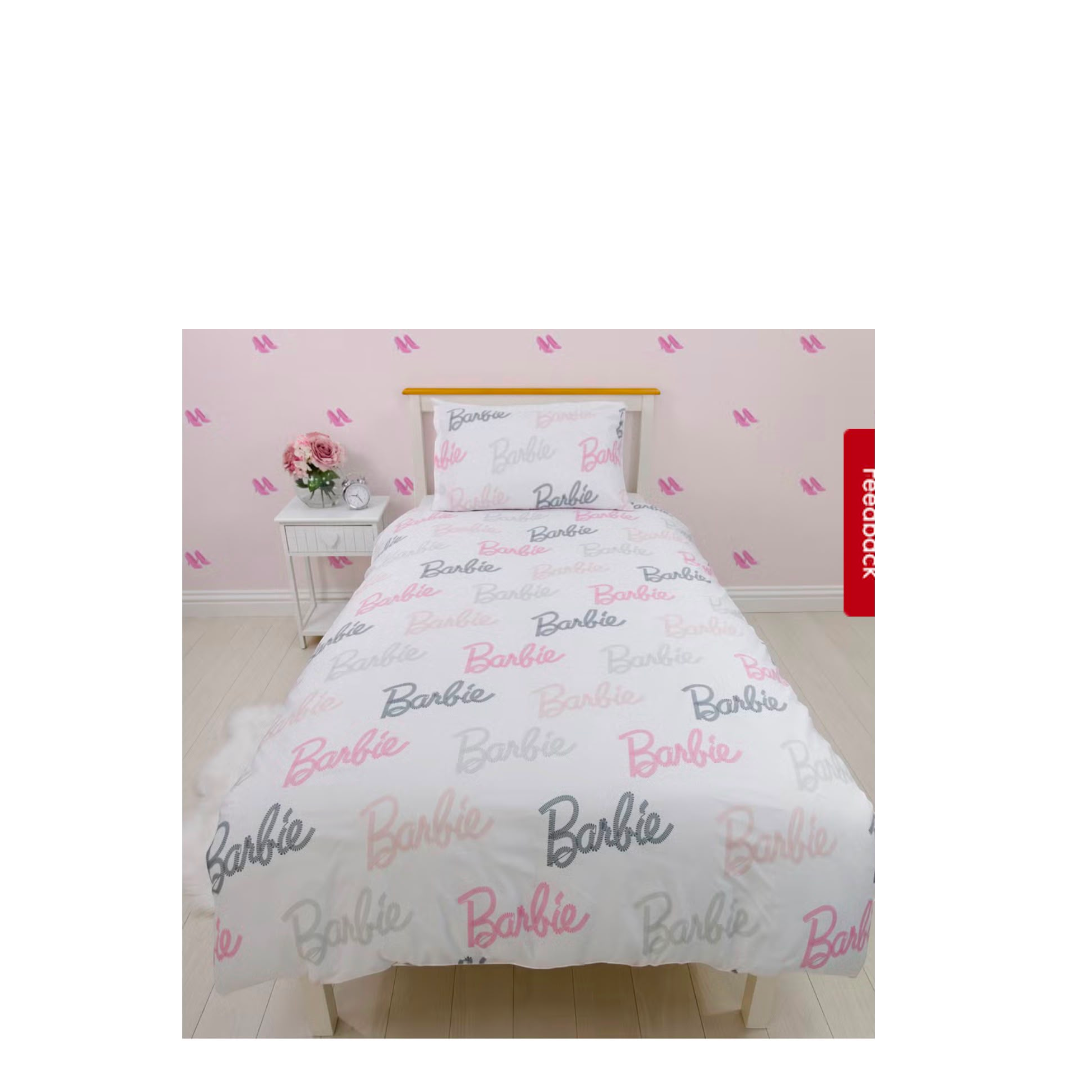 Barbie- single duvet set reversible design