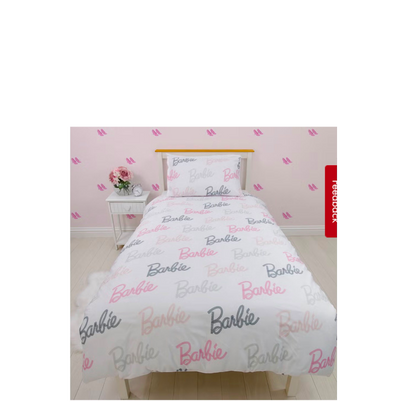 Barbie- single duvet set reversible design