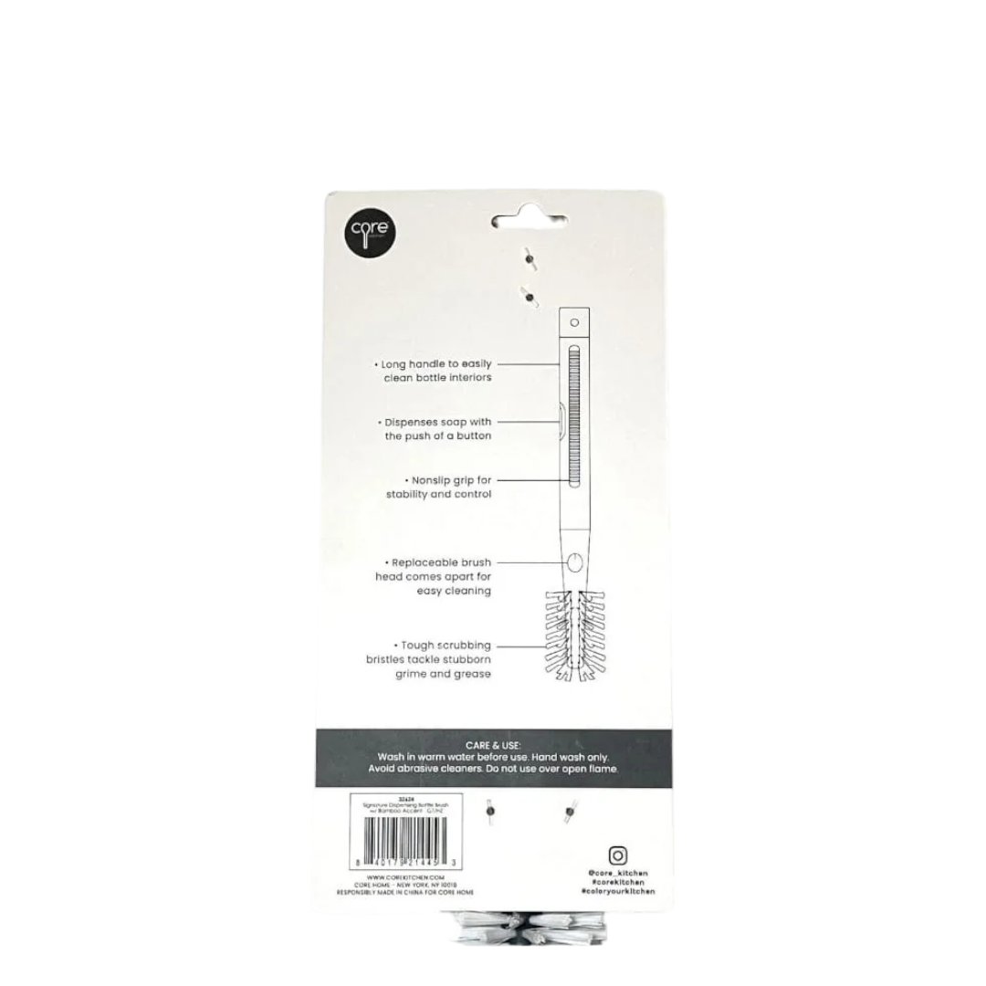 Core Kitchen Soap Dispensing Bottle Brush