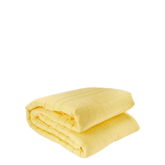 Broyhill Yellow Stitch-Stripe Full/Queen Quilt