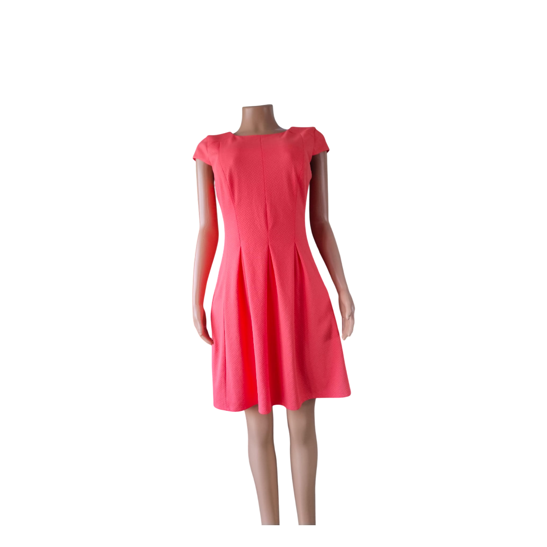 Plain A line Orange AGBdress-size-10