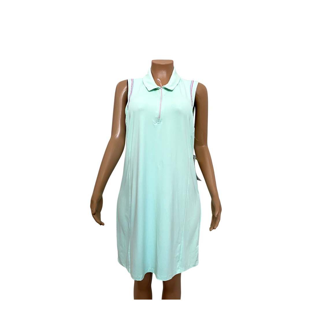 Green RBX Live Life Active Zip Front Polo Dress- 96891812621- XL
