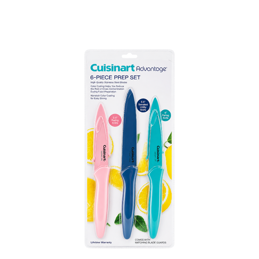 Cuisinart (pink,teal, blue) - 6-piece knives
