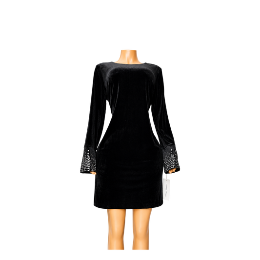 Harper Rose Black Velvet Dress- PL4H9TL1- Size 16
