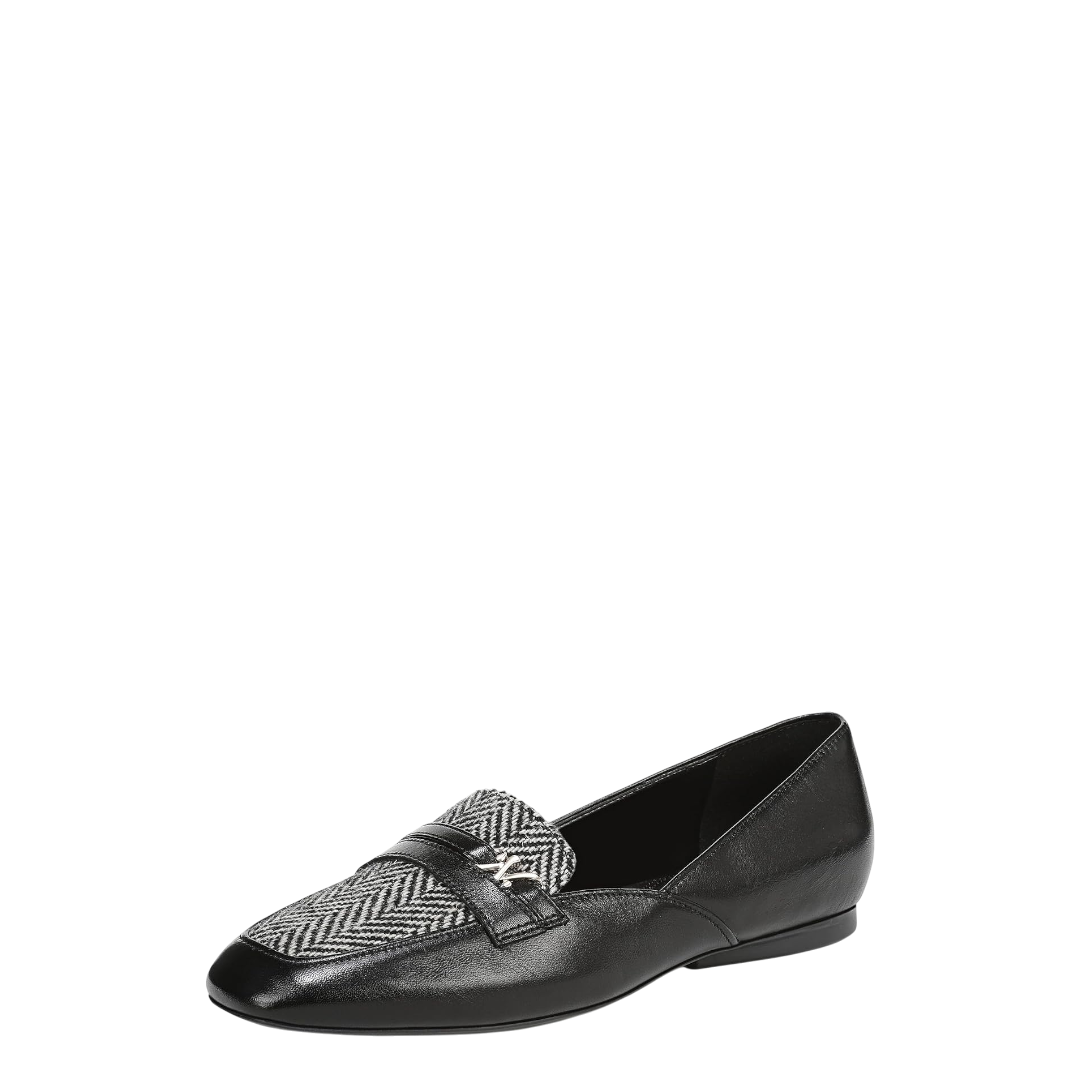 Naturizer Black /Fabric ladies flat shoes size 9M 07150