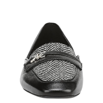 Naturizer Black /Fabric ladies flat shoes size 9M 07150