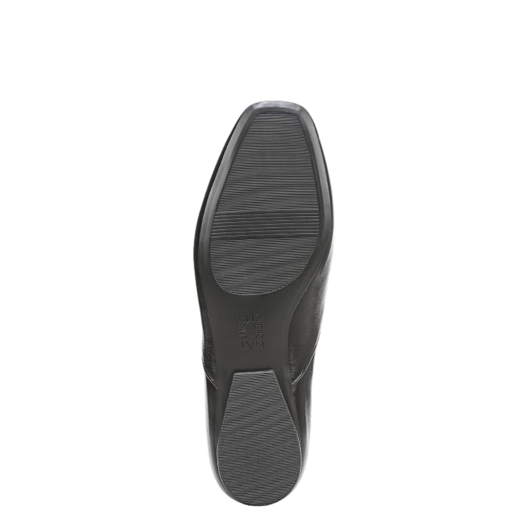 Naturizer Black /Fabric ladies flat shoes size 9M 07150