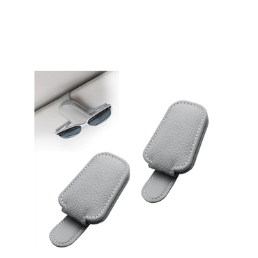 Sunglass Holder for car visor- Grey - 2 pcs