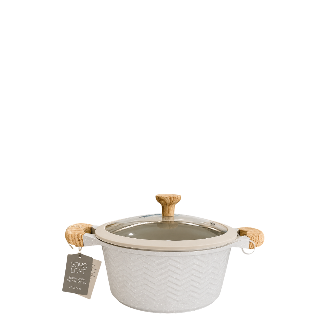 Soho Loft  4.5 Quart Cast Aluminum Casserole With Lid