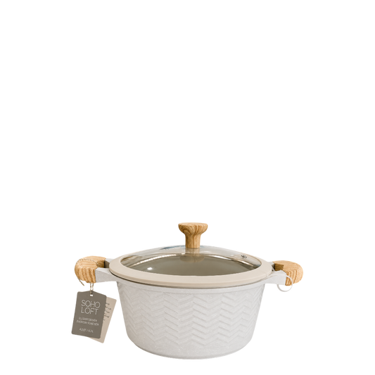 Soho Loft  4.5 Quart Cast Aluminum Casserole With Lid