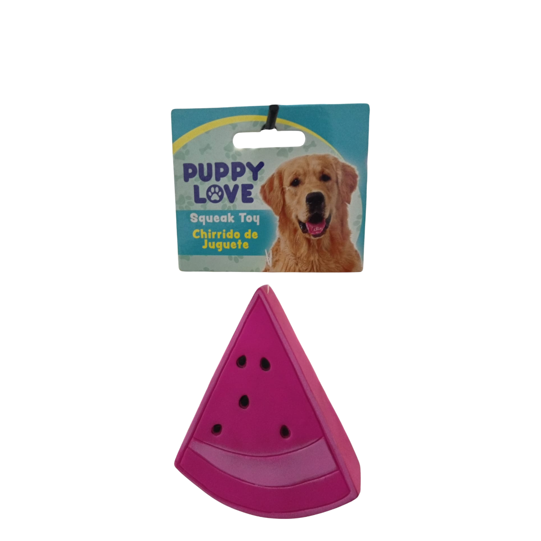 Puppy Love Dog Squeak Toy - Triangle