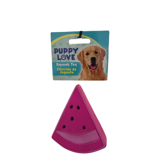 Puppy Love Dog Squeak Toy - Triangle