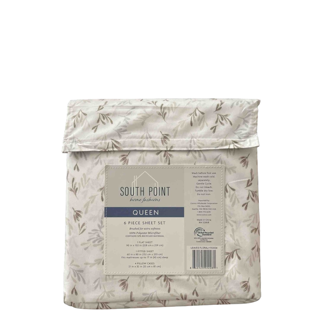 South Point Bedsheets - Queen, 6 Piece Set