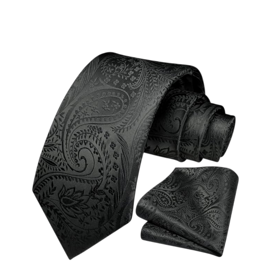 Jones New York Tie- Black-