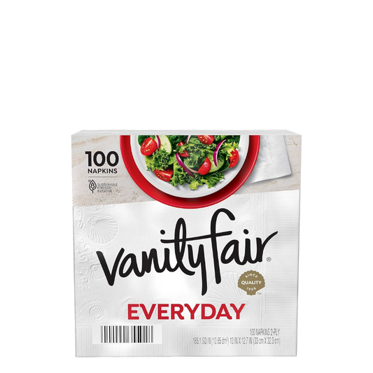Vanity Fair Everyday Napkin, 2-Ply, 110-count