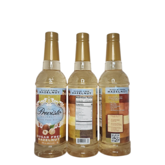 Previsto Gourmet Sugar Free Hazelnut - 750 ml
