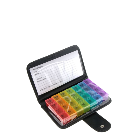 Ideas In Motion Weekly Pill Wallet - 28 Compartment Pill Holder