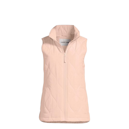 Lands End Women Vest Jacket - Pink - M
