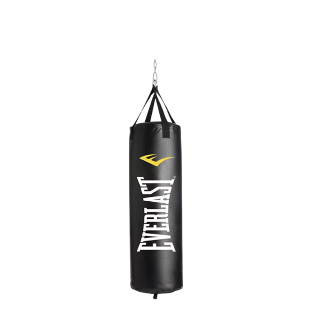 Everlast unfilled punching bag 40lbs - black and white