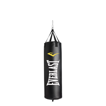Everlast unfilled punching bag 40lbs - black and white