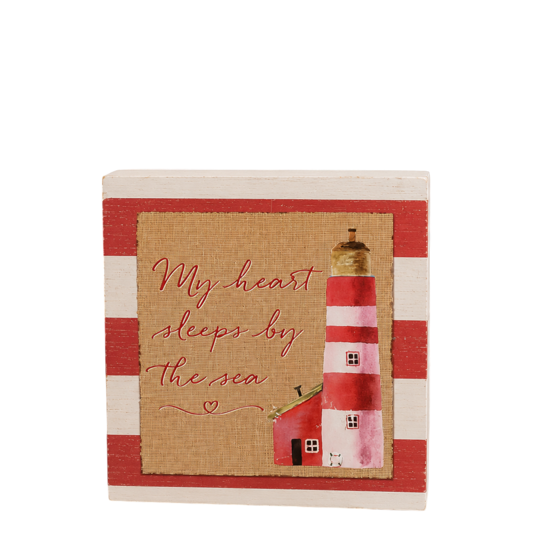 My Heart Sleeps By The Sea Decor