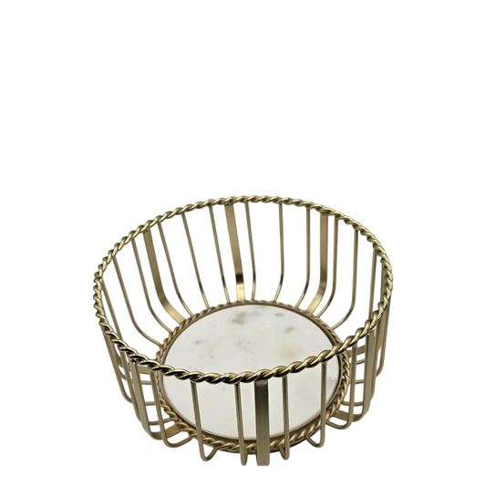 Gold & Marble Fruit Bowl- Small