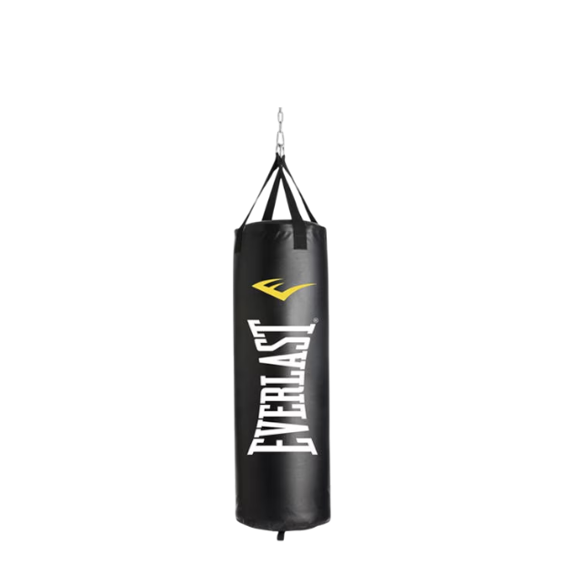 Everlast unfilled punching bag 40lbs - black and white