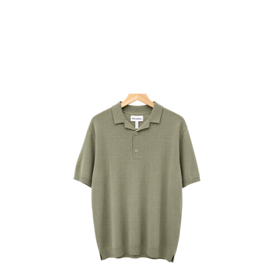 Threadbare Men's knitted Tshirt DK Sage; Large