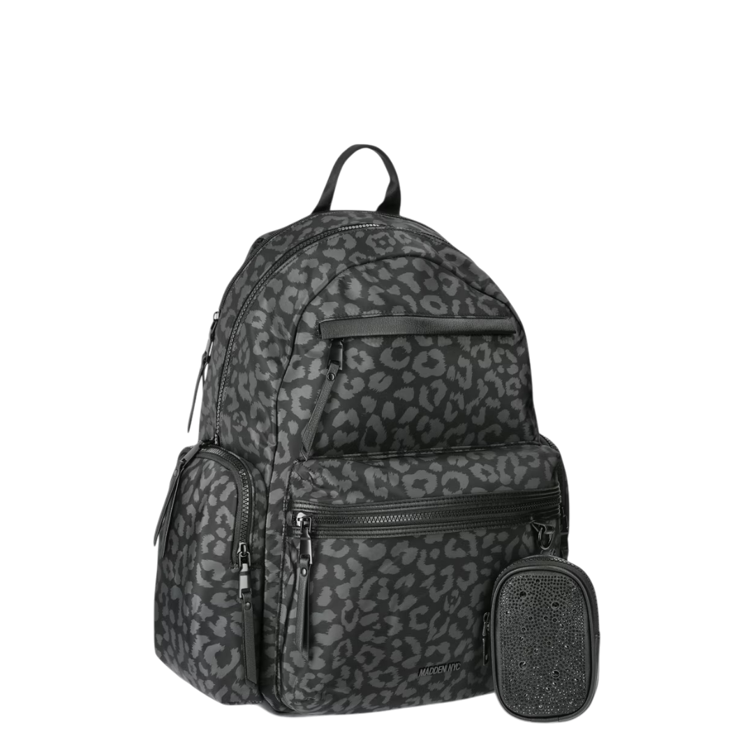 Madden NYC Black camoflague backpack