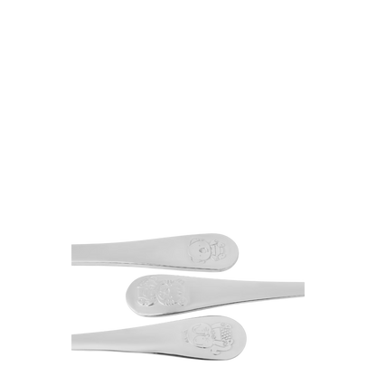 Linea animal children cutlery set - silver
