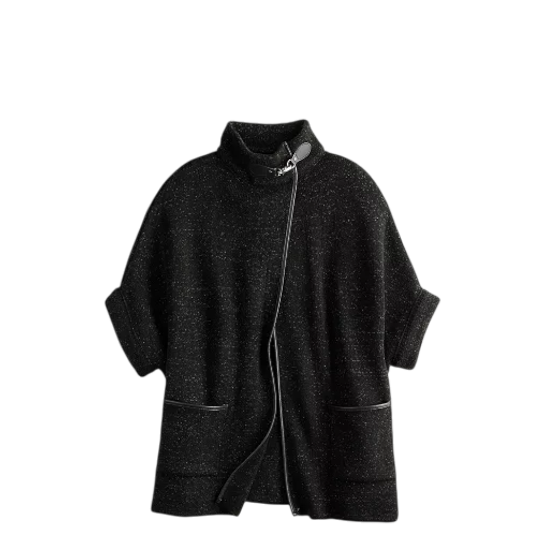 Lauren Conrad Cape - Black, Black/sparkle, Burgundy