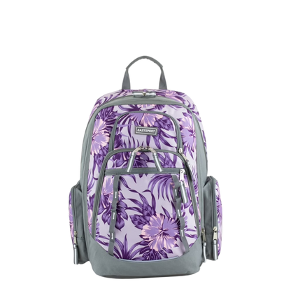 Eastsport purple flowered backpack