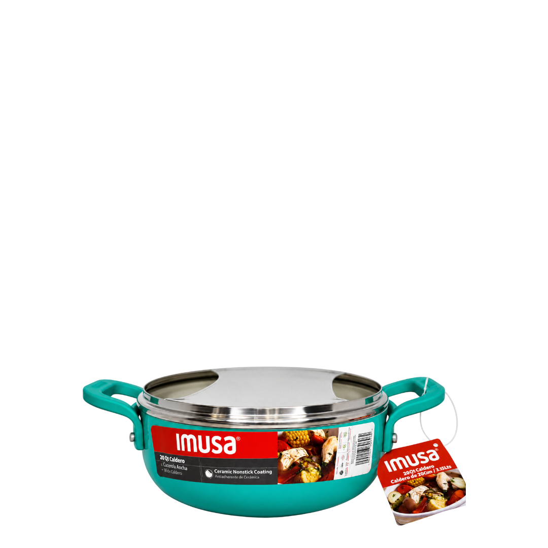 Imusa Ceramic Non Stick Pan - 6.5 Lts