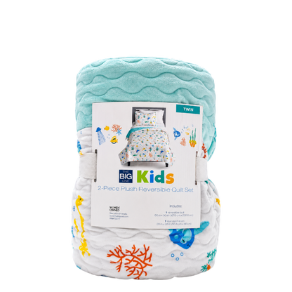 The Big One kids 2 piece reversible Quilt set