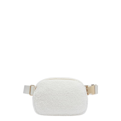 Lole beige fleece belt bag