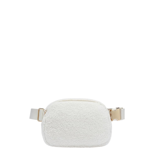 Lole beige fleece belt bag