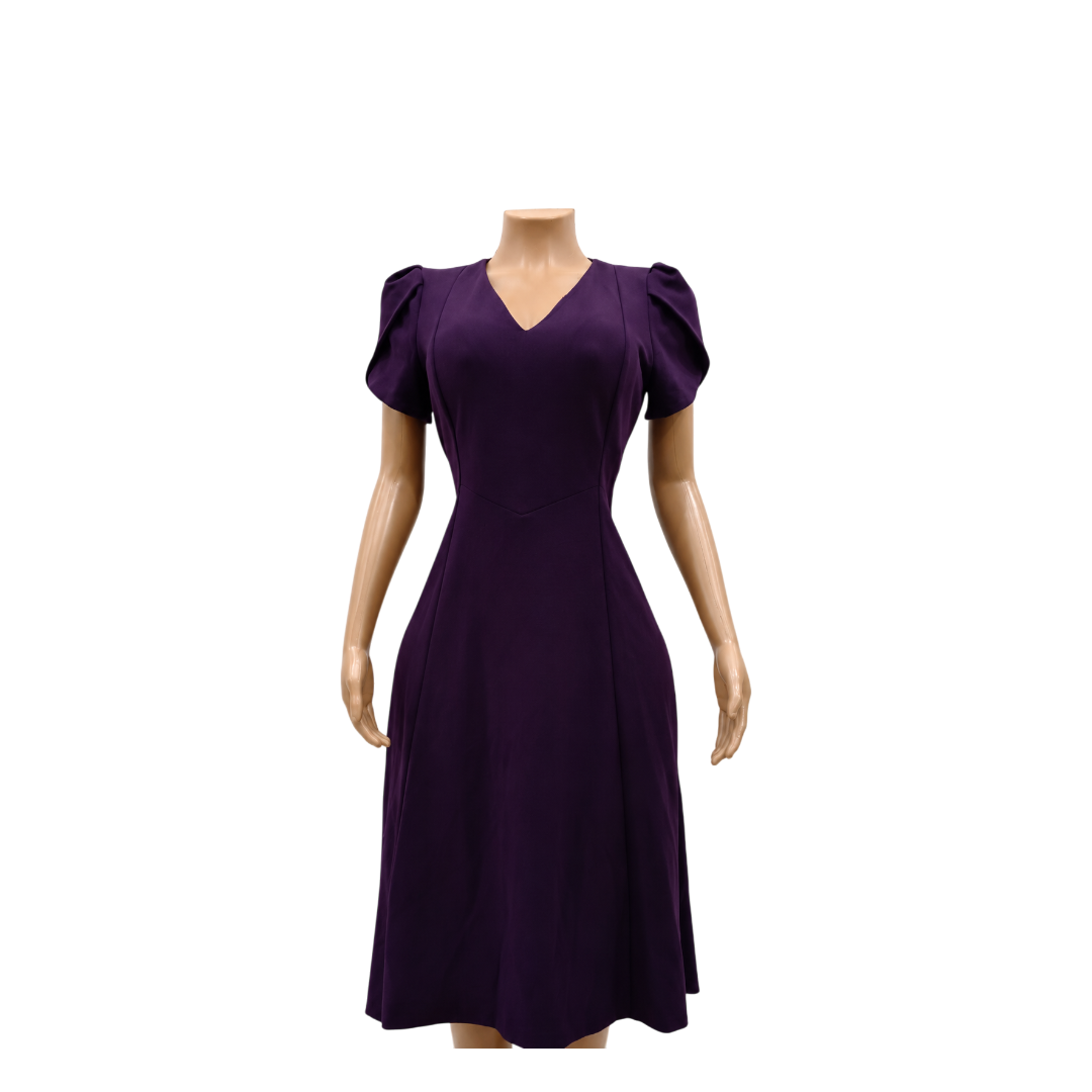 Andrew Marc Dress- Purple- PL4CB75C- Size 8