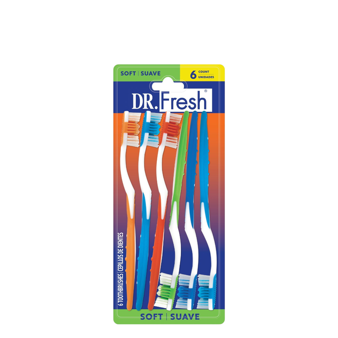Dr Fresh Tooth Brush - 6 Count