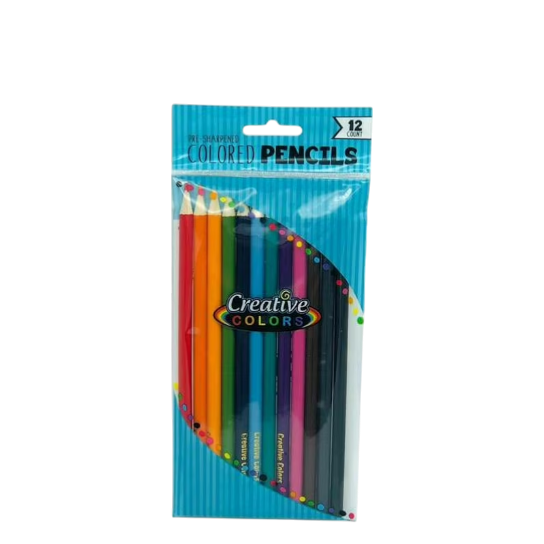Creative Colors #2 pencils w/eraser- 12 count
