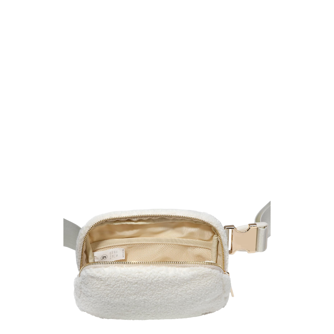 Lole beige fleece belt bag