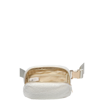 Lole beige fleece belt bag
