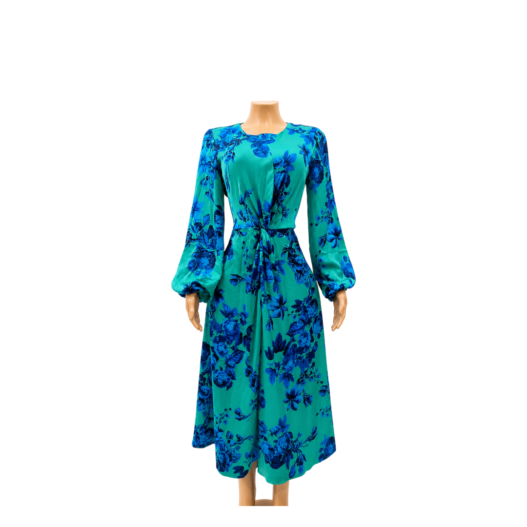 Maison Tara Blue/Yellow dress - size 12 - 9468674665
