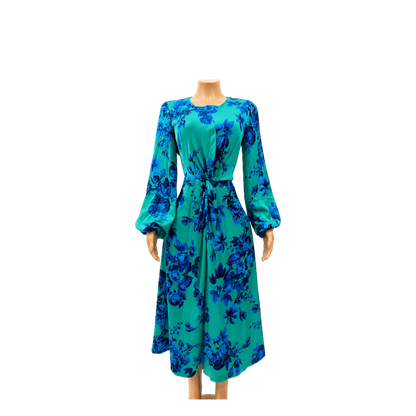 Maison Tara Blue/Yellow dress - size 12 - 9468674665