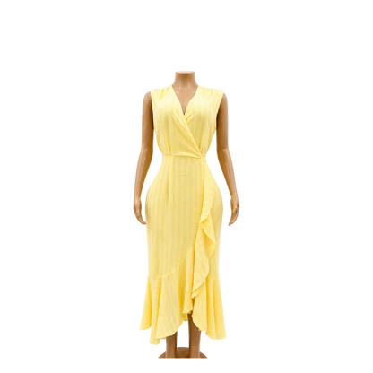 Maison Tara Blue/Yellow dress - size 12 - 9468674665