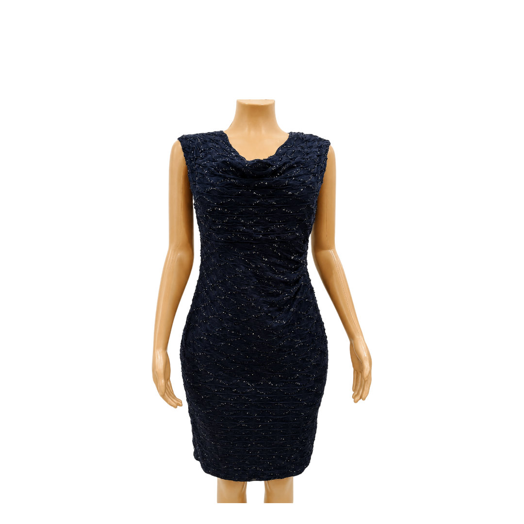 Connected Apparel - Navy Blue Dress- Size 10